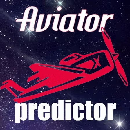 Logo design for Aviator Predictor, featuring a dynamic airplane icon integrated with sleek, modern typography, symbolizing precision and innovation in gaming predictions.